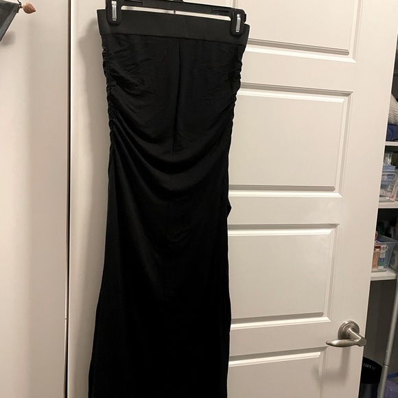 Strapless black long dress - Picture 1 of 3